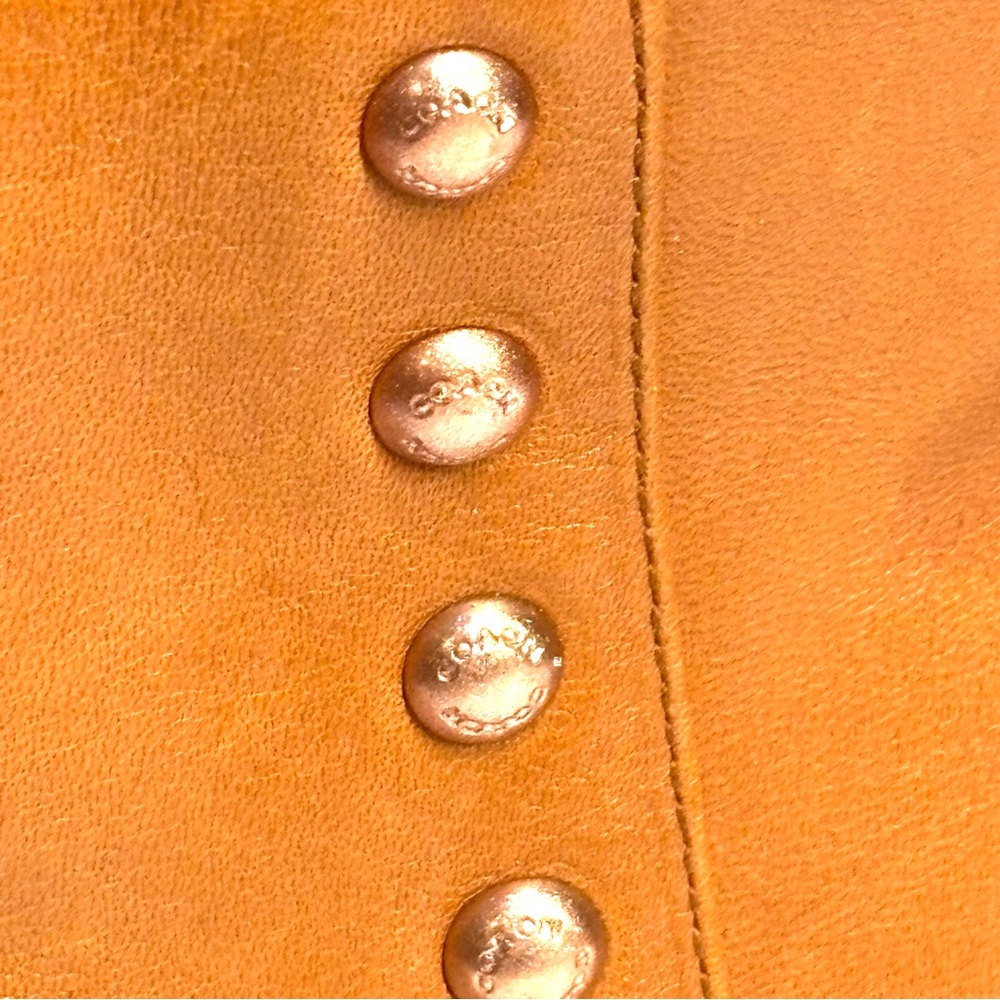 Coach Womens Hickory Side Zipper Studded Casual Heels Ankle Booties Size 8M - Picture 7 of 10